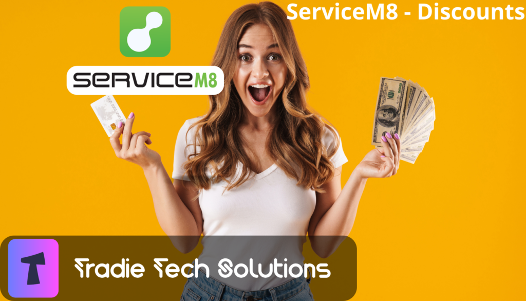 ServiceM8 Discounts and offers for plumbers and trade businesses, including discounts, iPhone upgrades, and training rebates.