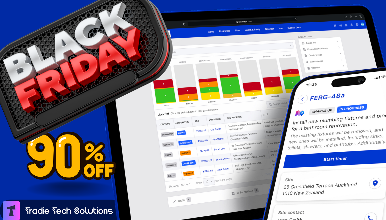 Fergus Black Friday deal: Get 90% off your first three months with Tradie Tech Solutions.